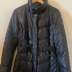 Guess winter knee-length puffer coar - NEW!